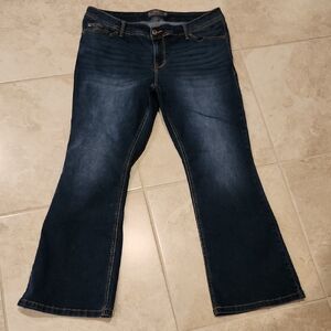 Torrid Dark Blue Luxe Slim Boot Flare  Women's Jeans Size 18S